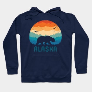 Alaska Retro Bear Hoodie